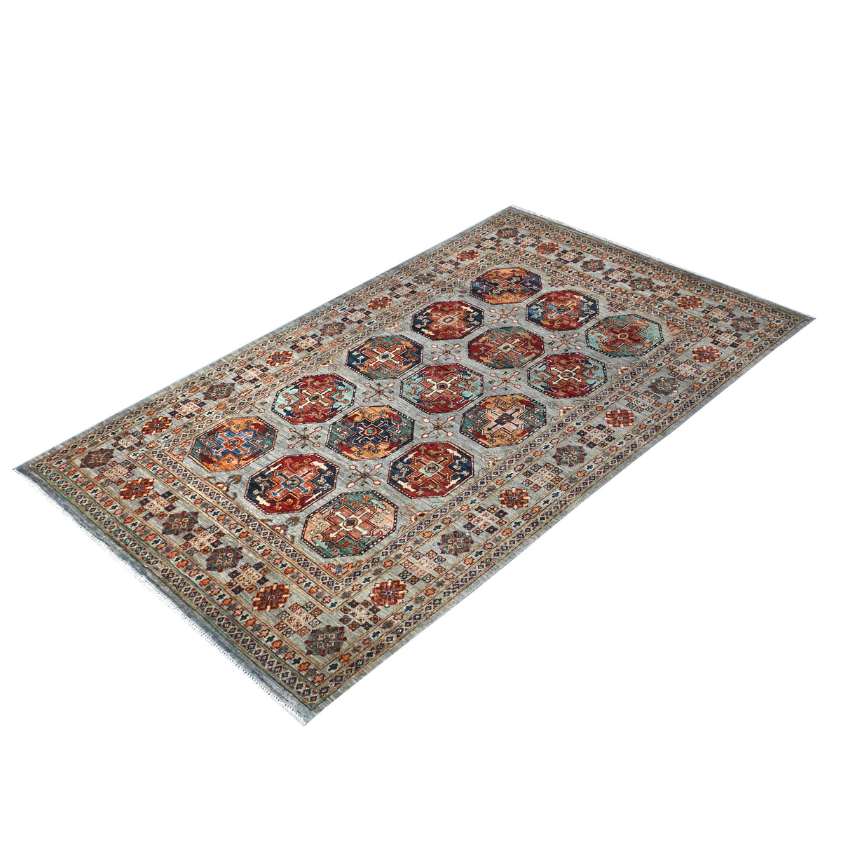 Fine Hand-knotted Wool Rug 157cm x 210cm