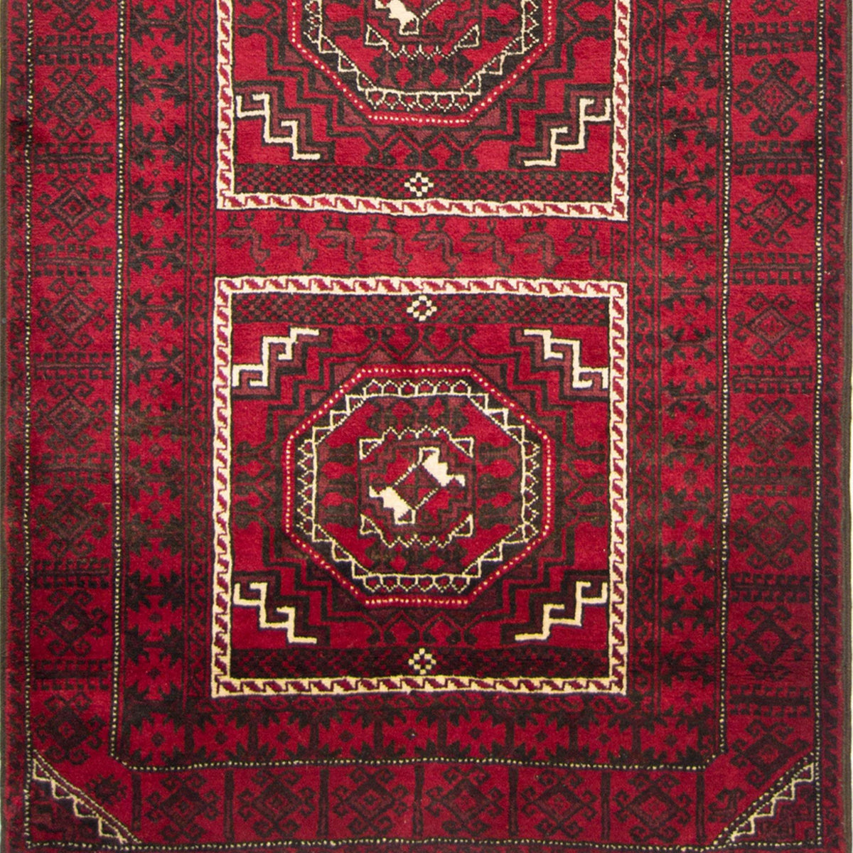 Fine Hand-knotted Persian Wool Baluchi Rug 115cm x 235cm