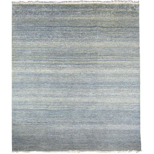Modern Handmade Blue NZ Wool Rug 251cm x 314cm