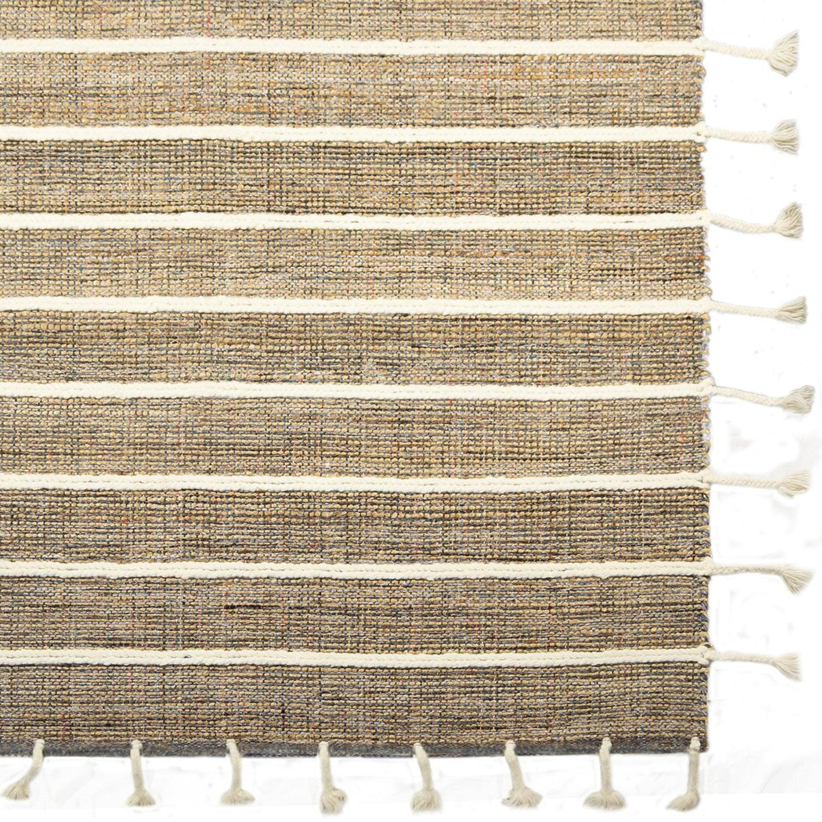 Modern Handmade Wool &amp; Jute Rug 159cm x 244cm