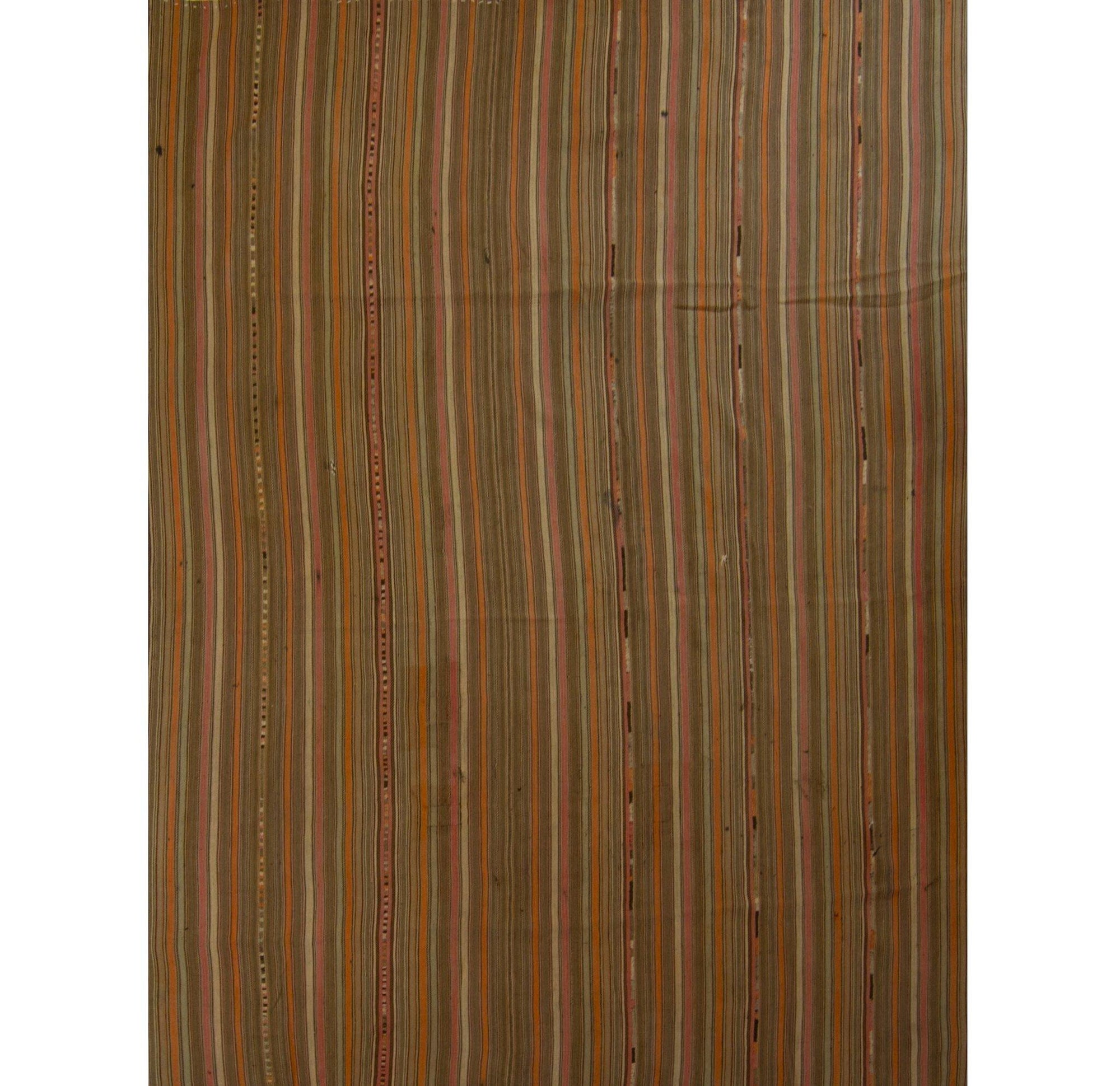 Vintage Hand-woven Afghan Kilim Rug 203cm x 230cm