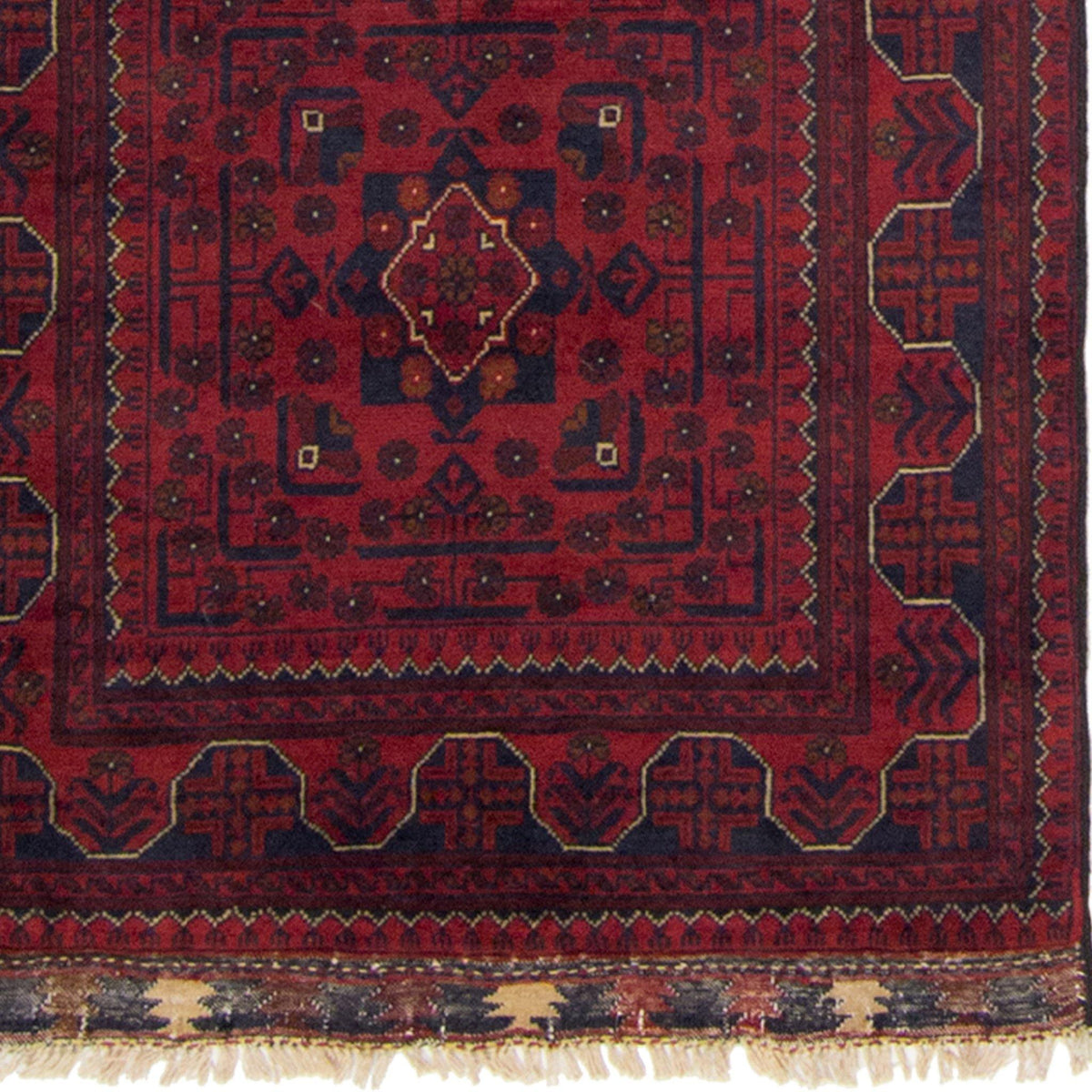 Hand-knotted Tribal 100% Wool Afghan Khal Mohammadi Runner 80cm x 577cm