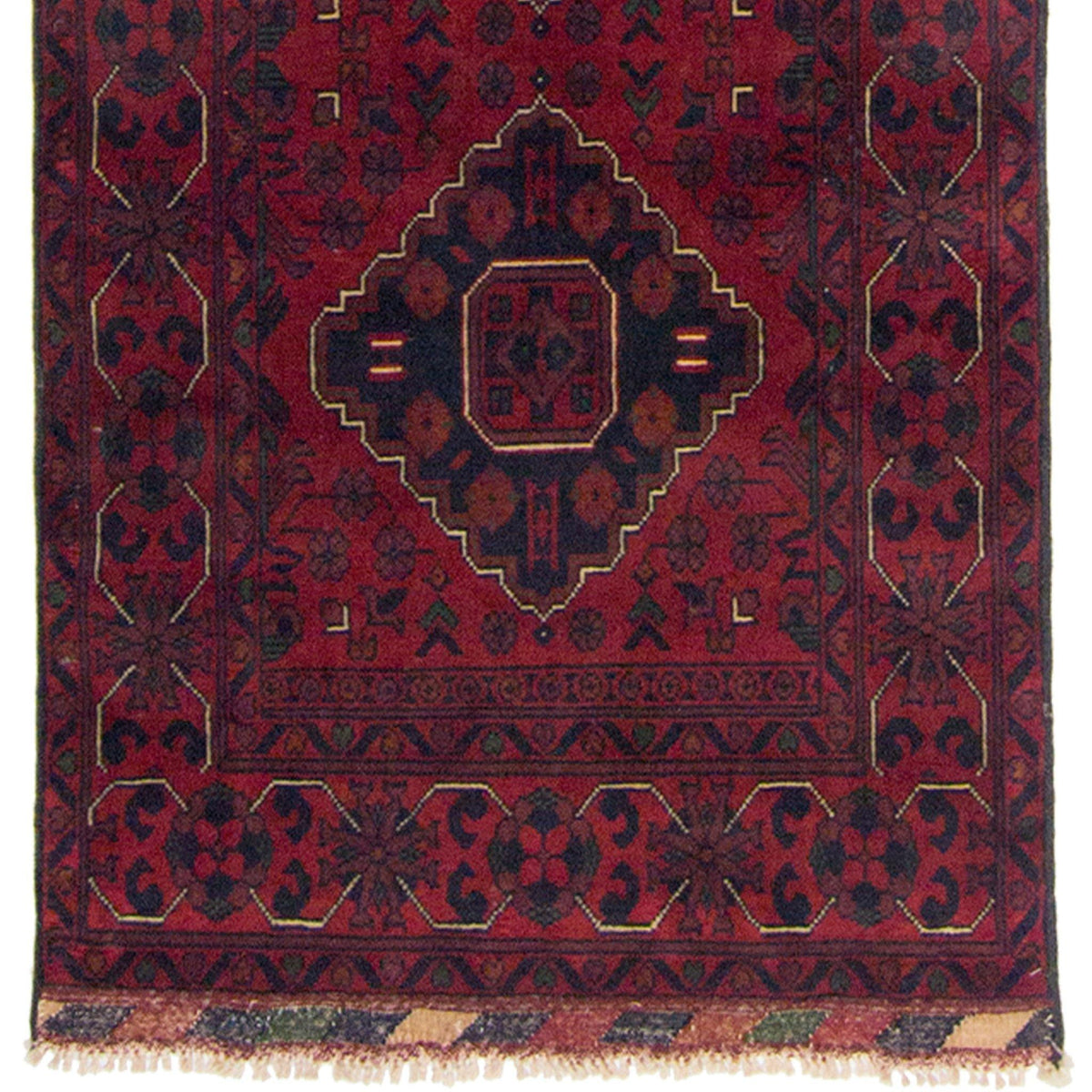 Hand-knotted 100% Wool Afghan Khal Mohammadi Hallway Runner 78cm x 573cm
