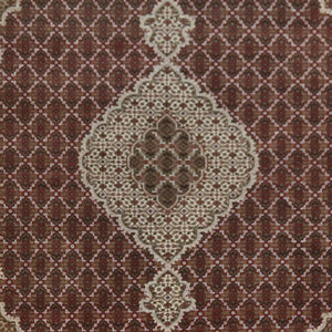 Fine Hand-knotted Wool & Silk Tabriz- Mahi Design Large Rug 247cm x 360cm