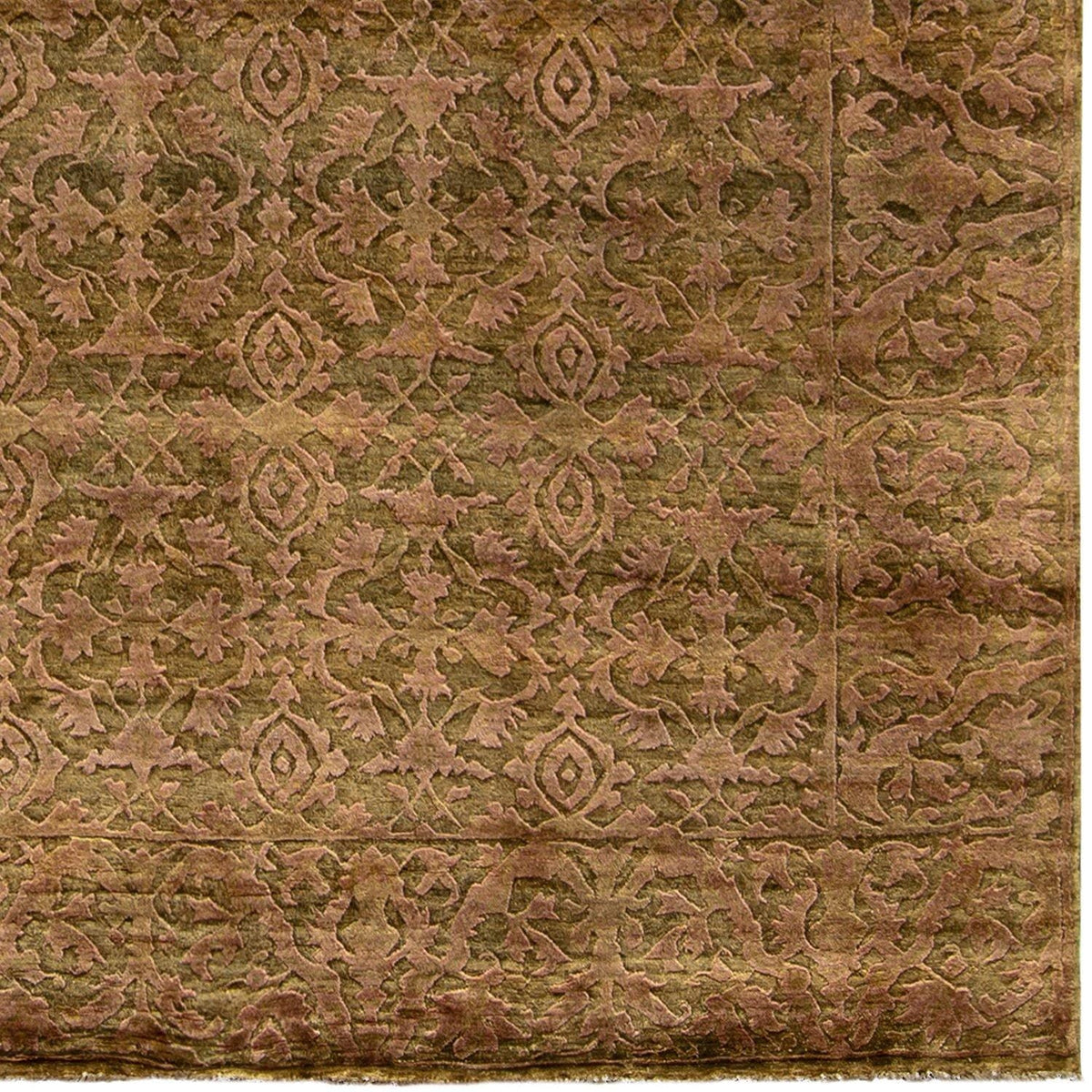 Fine Hand-knotted NZ Wool &amp; Silk Rug 239cm x 298cm