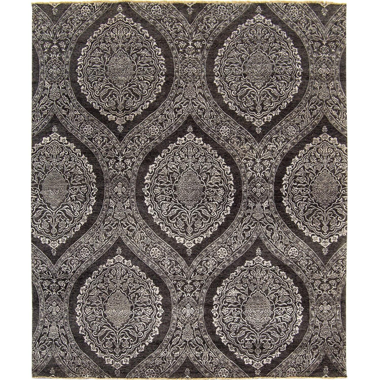 Fine Contemporary NZ Wool & Silk Hand-knotted Rug 174cm x 264cm