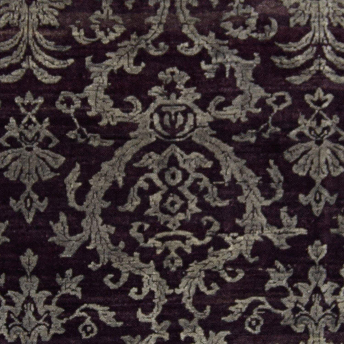 Contemporary Hand-knotted NZ Wool &amp; Bamboo Silk Damask Rug 138cm x 198cm