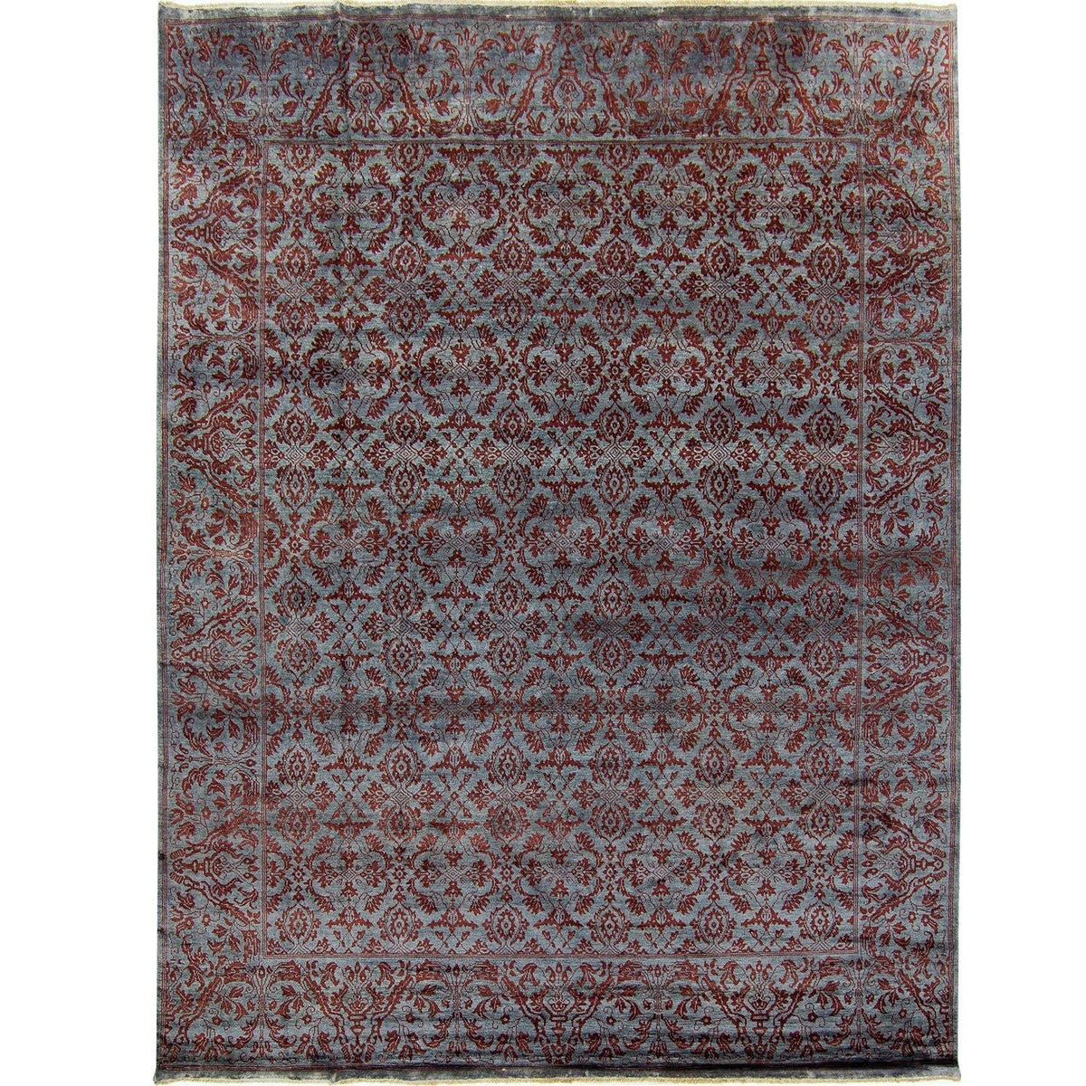 Fine Contemporary Hand-knotted NZ Wool &amp; Silk Rug 275cm x 368cm