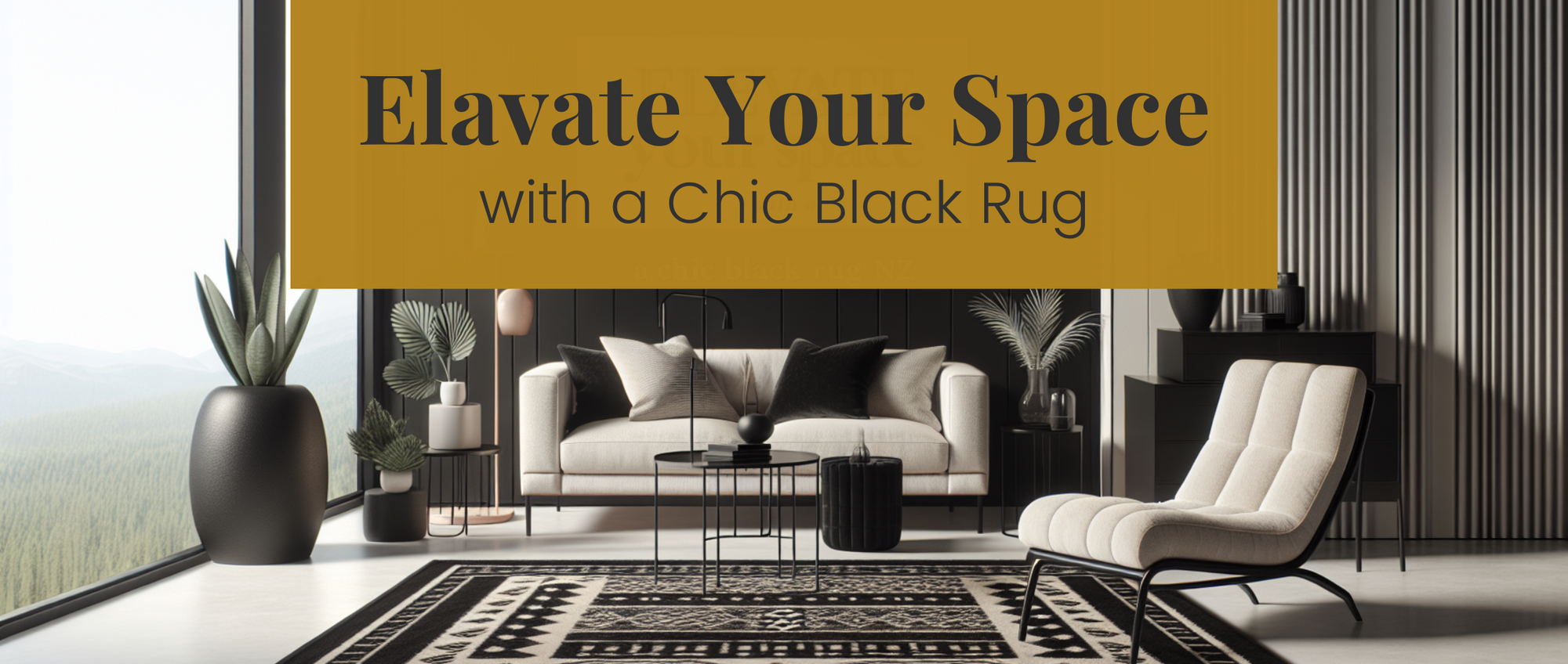 Elevate Your Space with a Chic Black Rug NZ