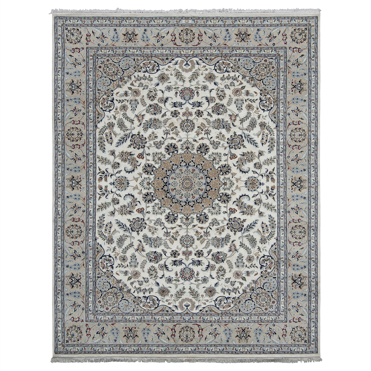 Handmade Wool & Silk Classic Rug 203cm x 253cm