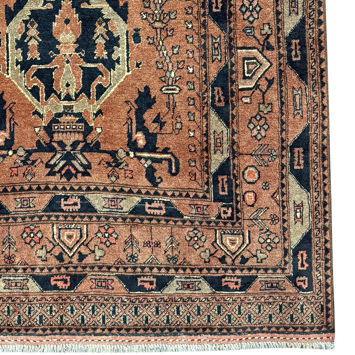 Fine Hand-Knotted Wool Tribal Rug – One of a Kind 130cm x 190cm