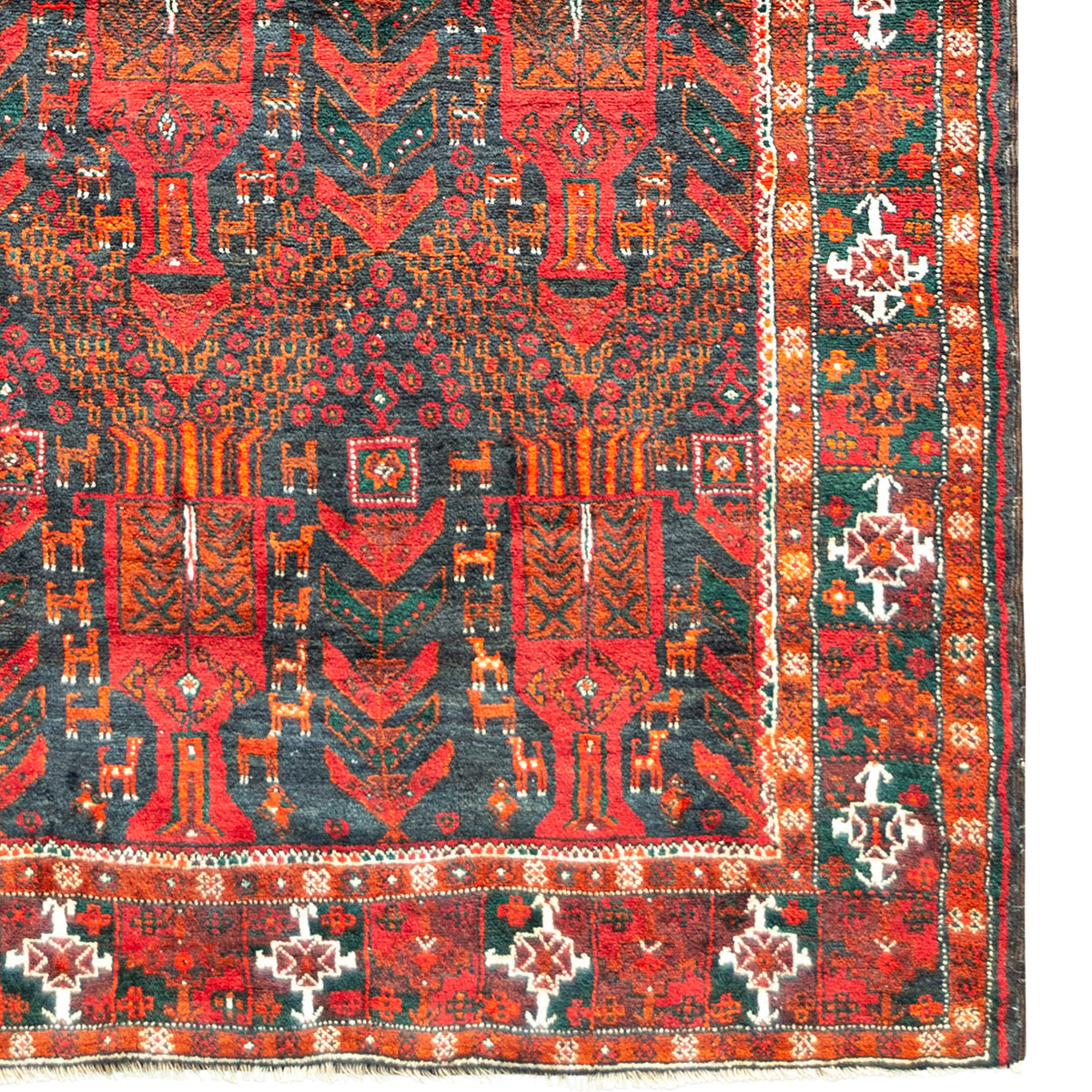 Fine Hand-knotted Baluchi Persian Runner 122cm x 215cm