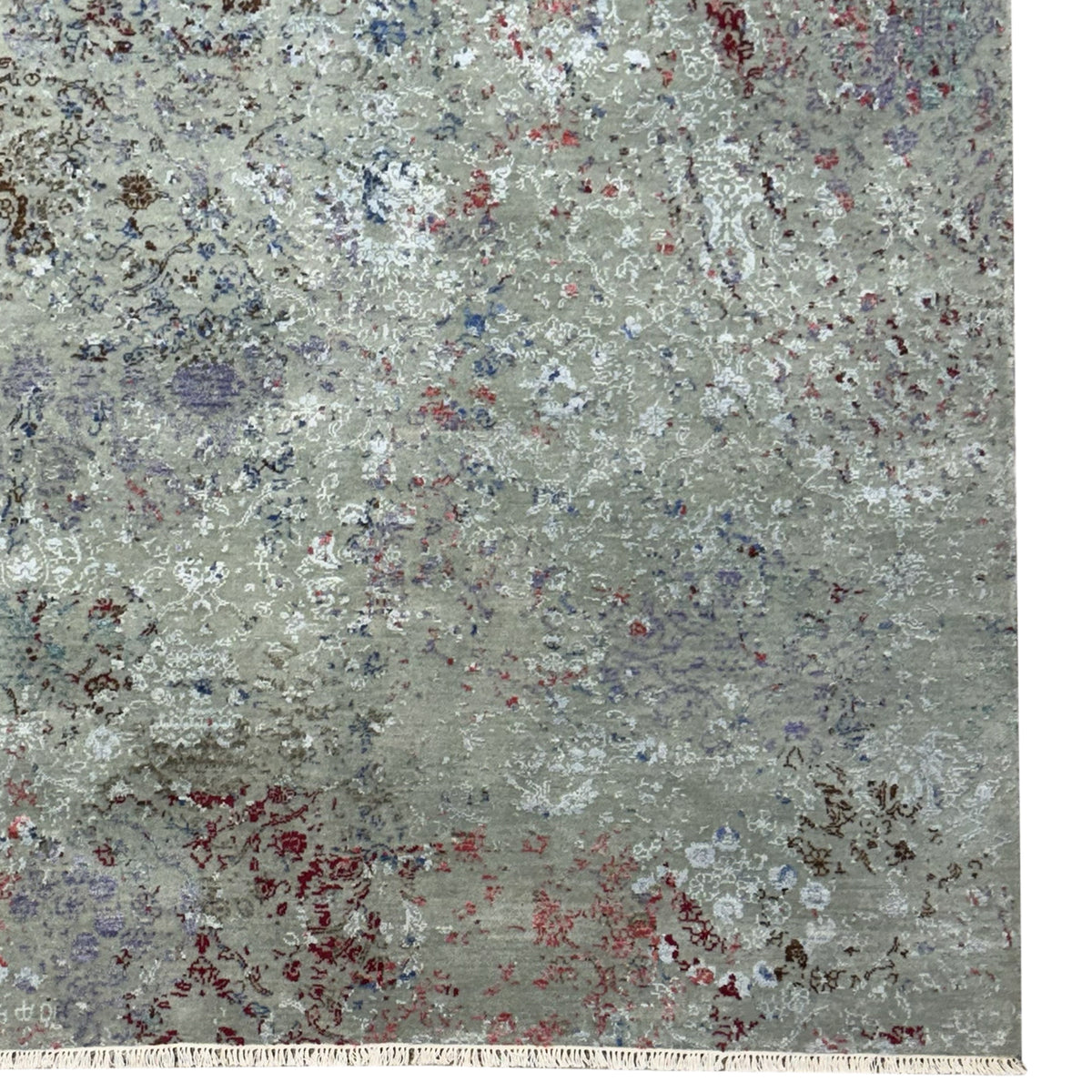 Fine Handmade NZ Wool &amp; Silk Modern Rug 183cm x 274cm