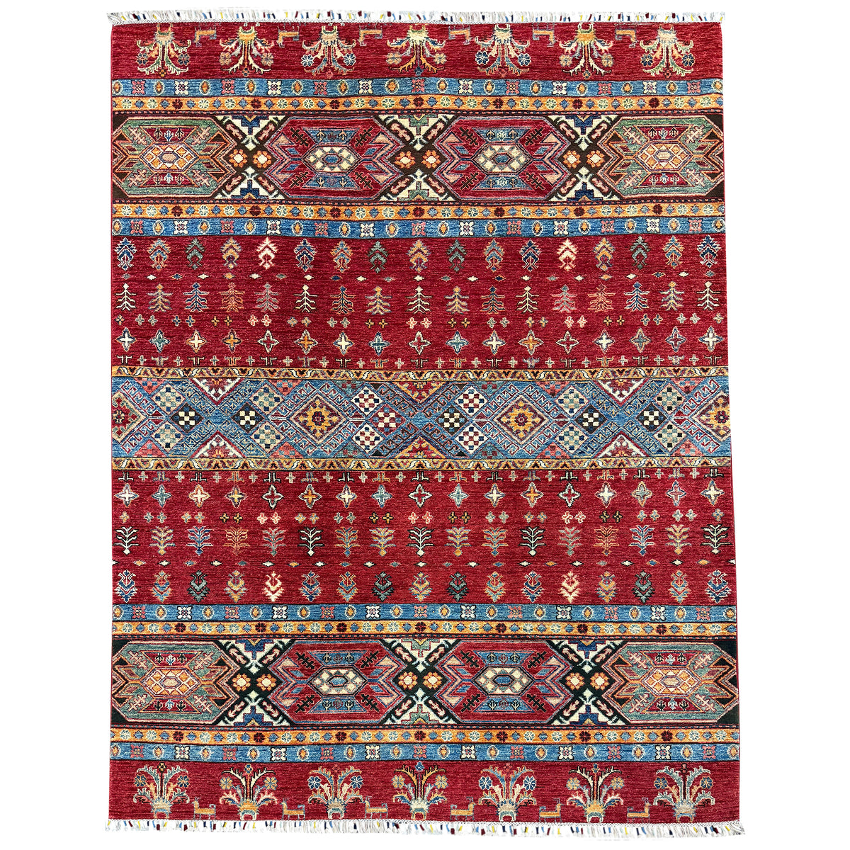 Fine Hand-knotted Tribal Wool Rug 167cm x 239cm