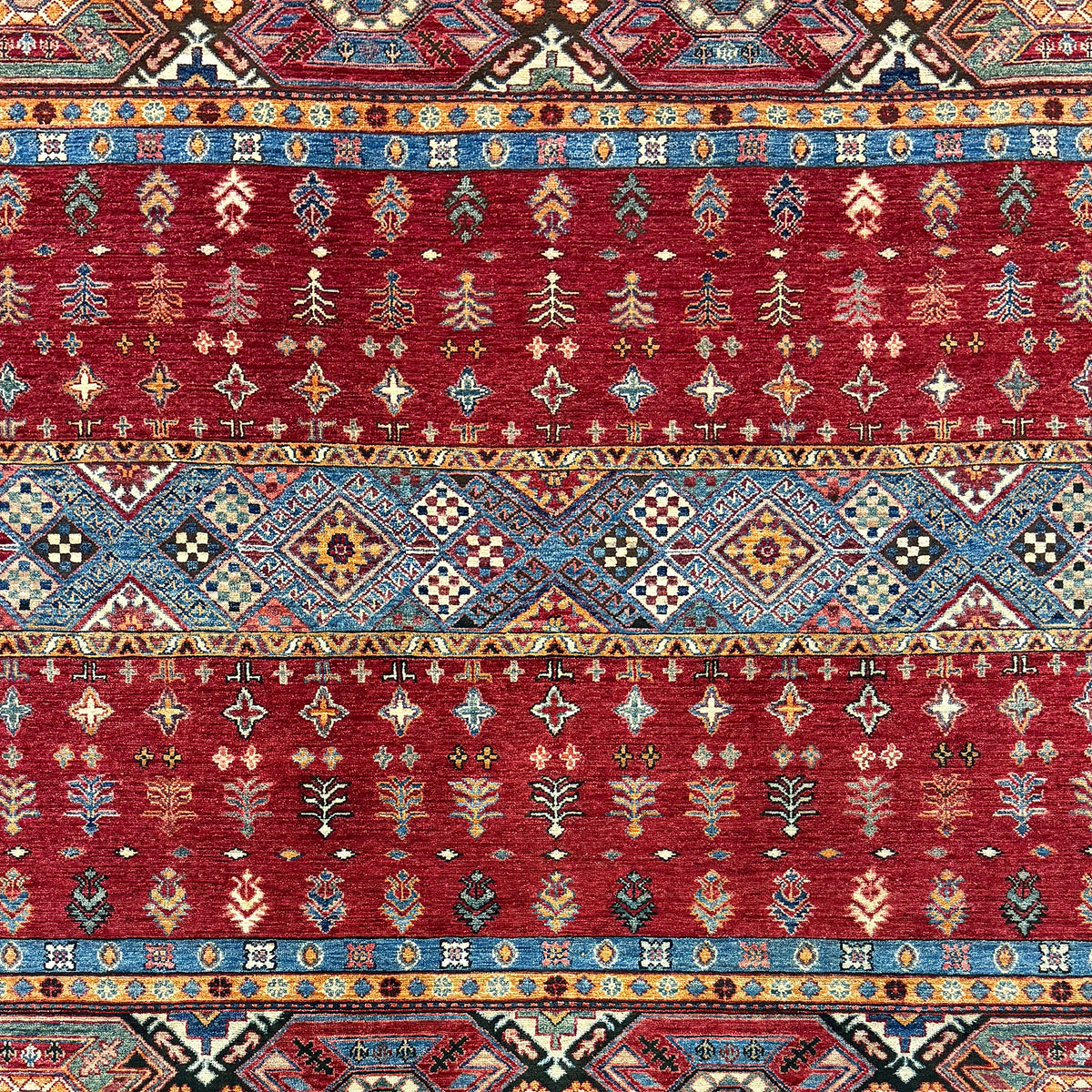 Fine Hand-knotted Tribal Wool Rug 167cm x 239cm
