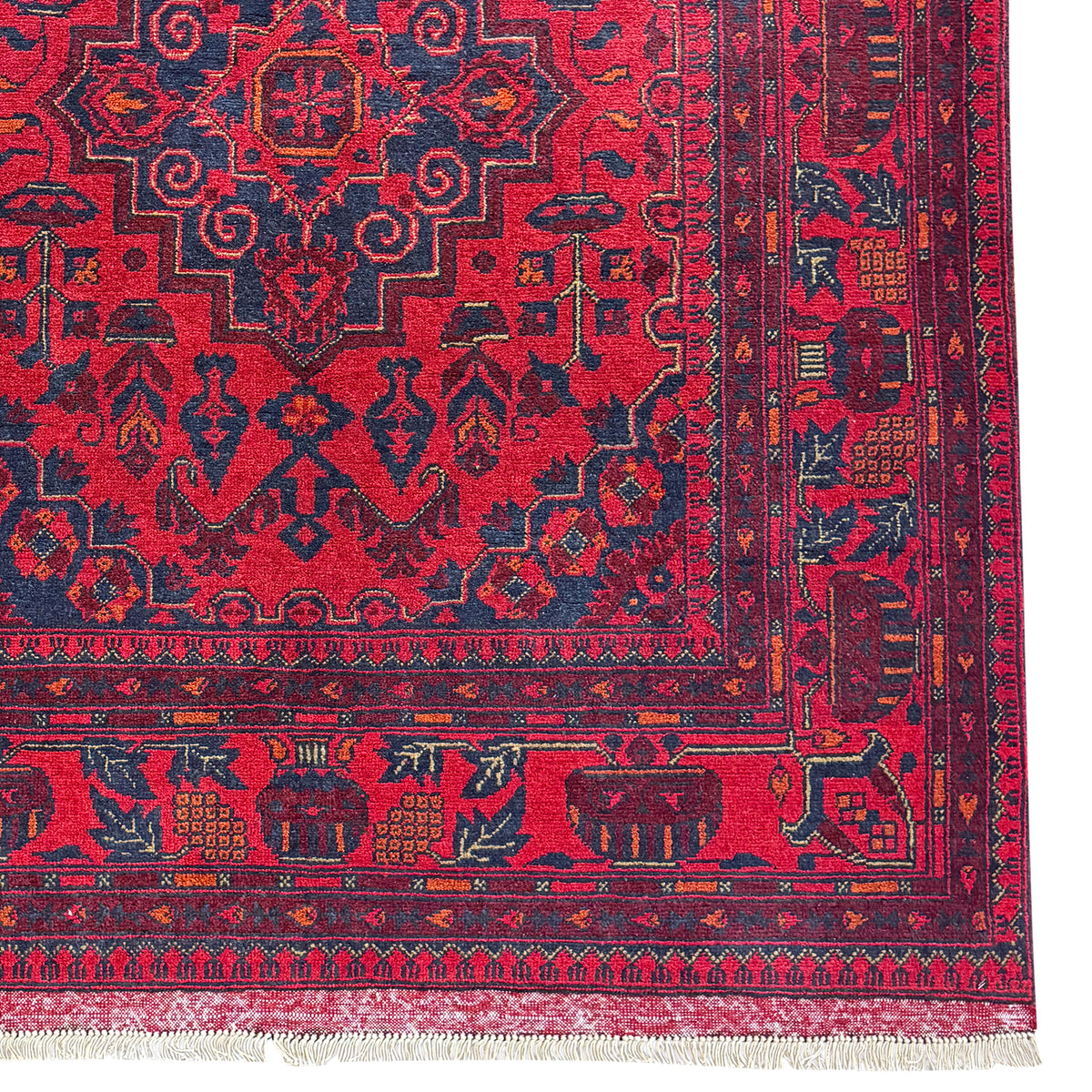 Fine Hand-knotted Wool Traditional Rug 130cm x 194cm