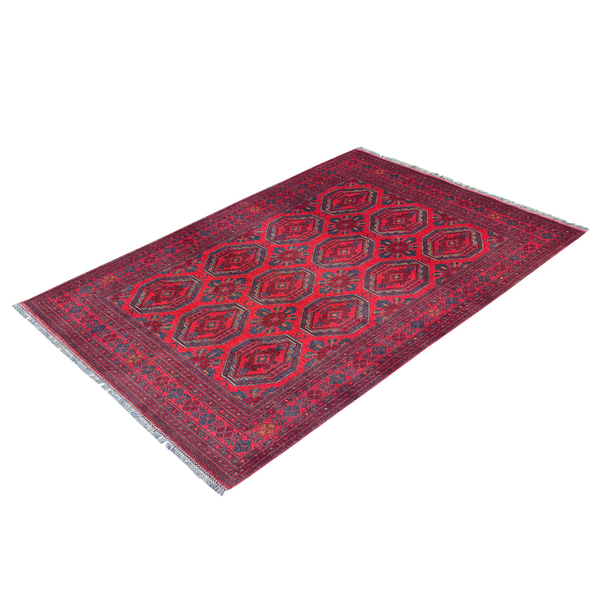 Fine Hand-knotted 100% Wool Small Rug 126cm x 192cm
