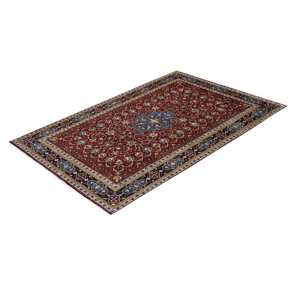 Fine Hand-knotted Wool Kashmar Persian Rug 212cm x 332cm