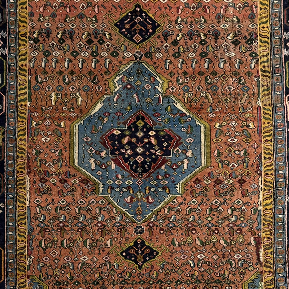 Vintage Hand-Knotted Ardabil Persian Rug 185cm x 278cm