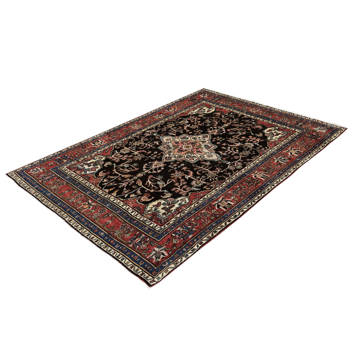 Hand-knotted Wool Borchelu Persian Rug 200cm x 277cm