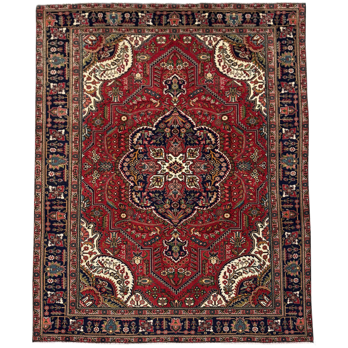 Hand-knotted Wool Tabriz Persian Rug  185cm x 293cm