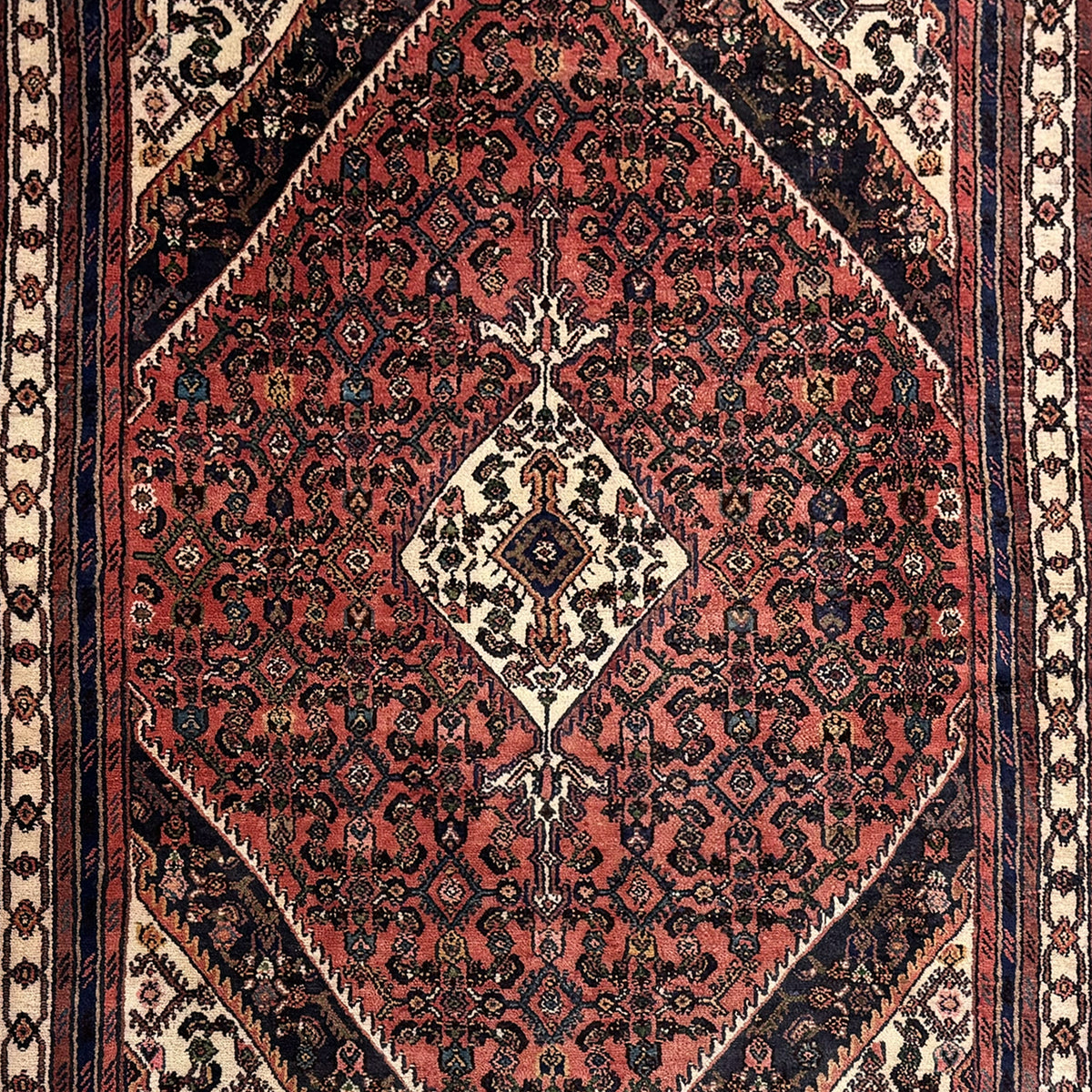 Hand-knotted Hamadan Wool (Senneh Design) Persian Rug 210cm x 290cm
