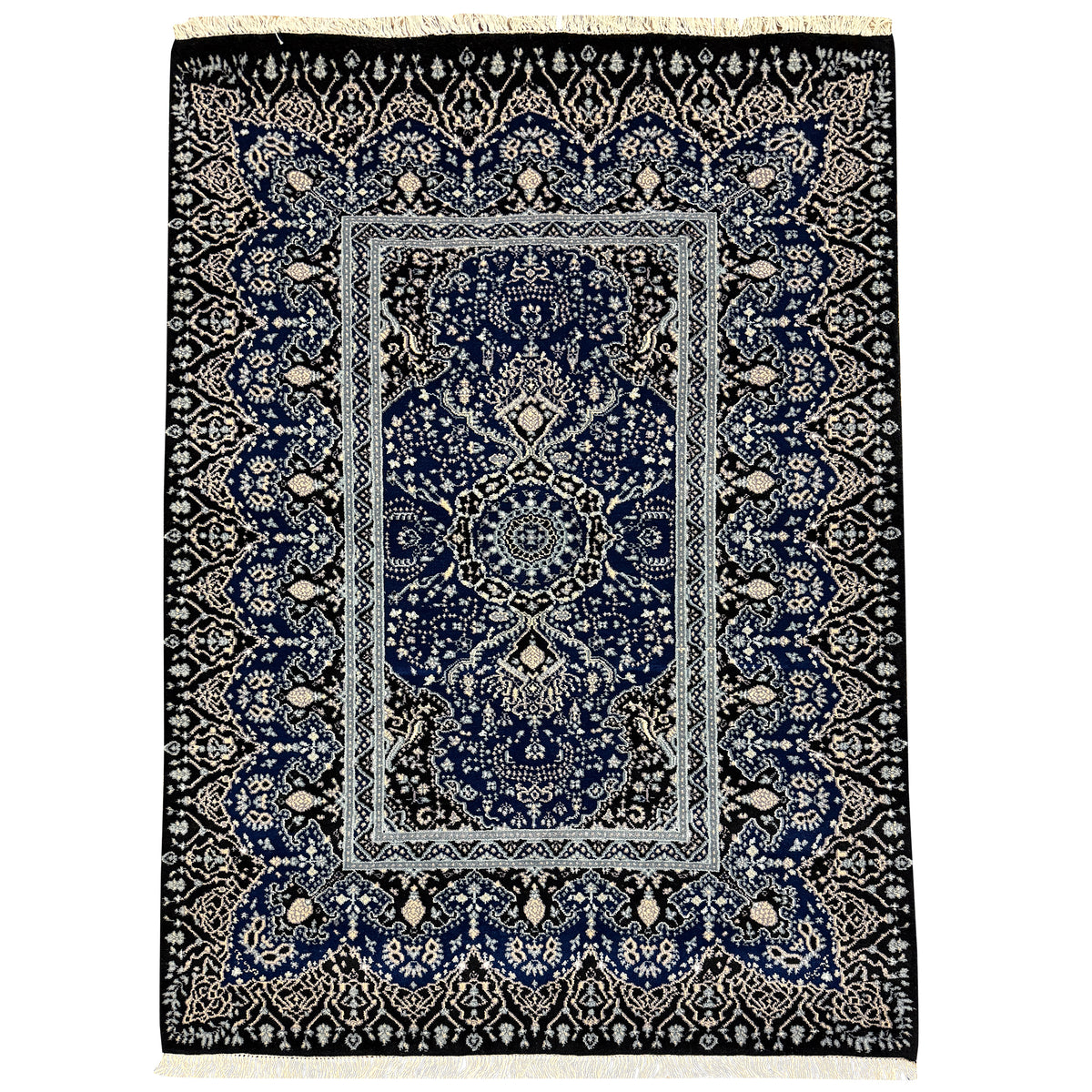 Fine Handmade Traditional Wool &amp; Silk Runner 122cm x 249cm