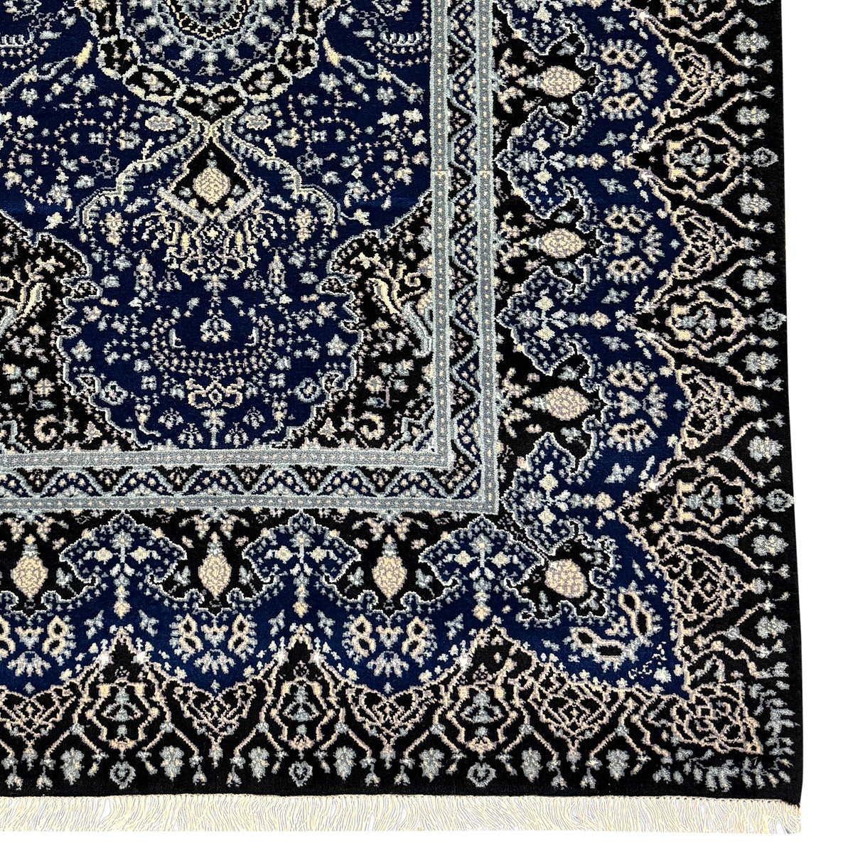 Fine Handmade Traditional Wool &amp; Silk Runner 122cm x 249cm