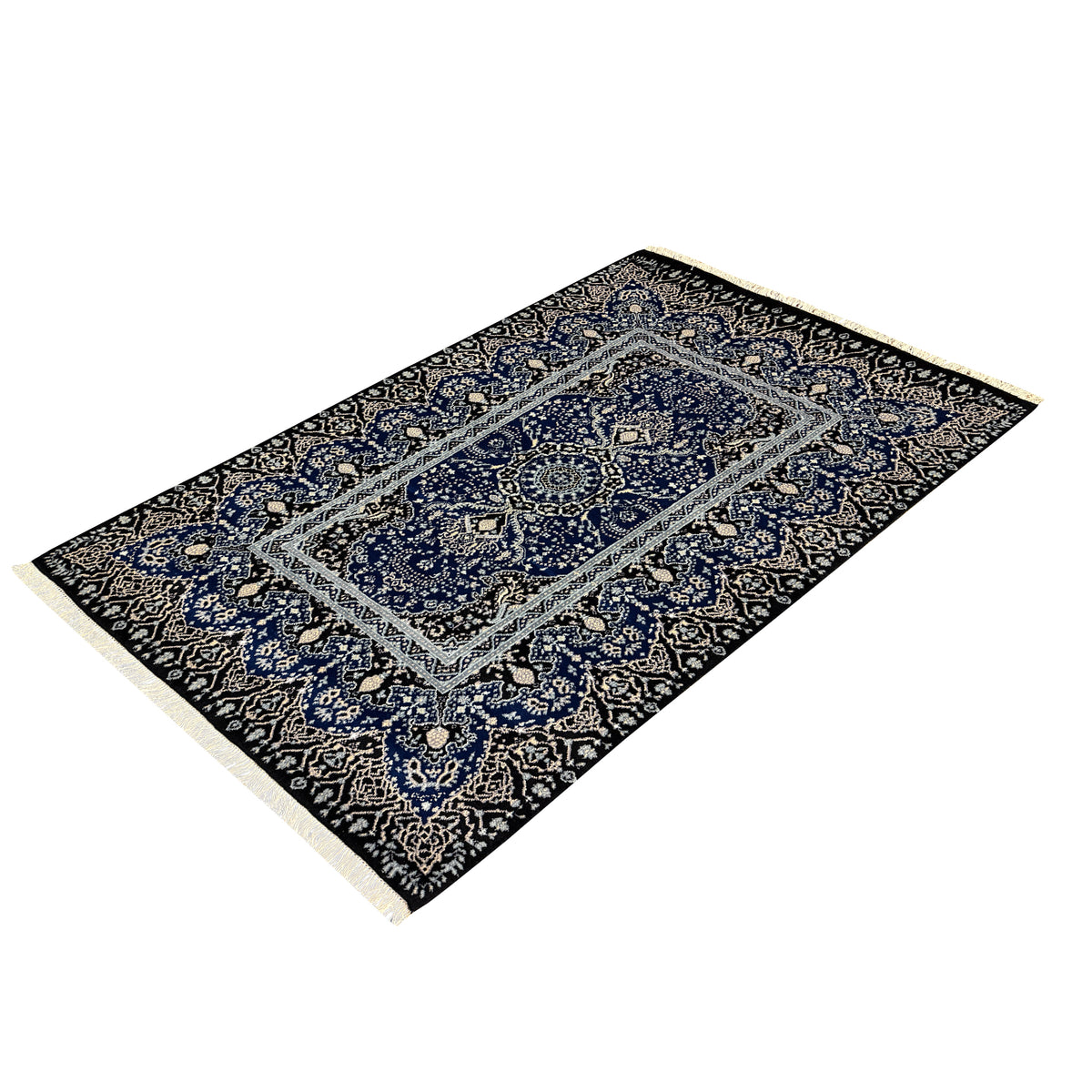 Fine Handmade Traditional Wool &amp; Silk Runner 122cm x 249cm