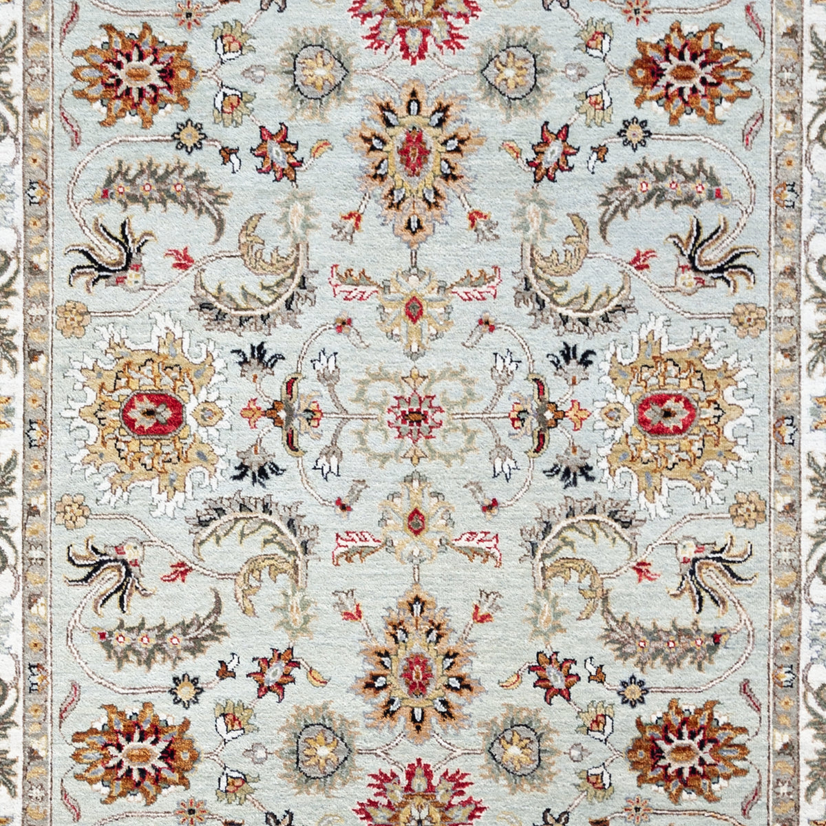 Hand-knotted Allover Design Green Rug  158cm x 246cm