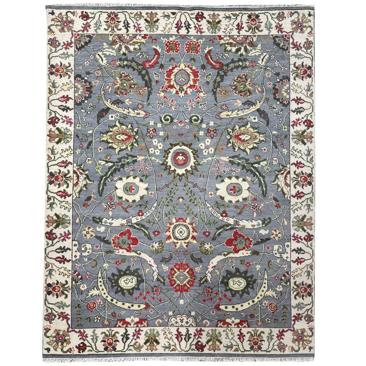 Hand-knotted Wool Oushak Rug 247cm x 321cm