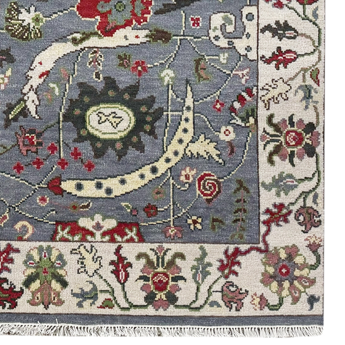 Hand-knotted Wool Oushak Rug 247cm x 321cm