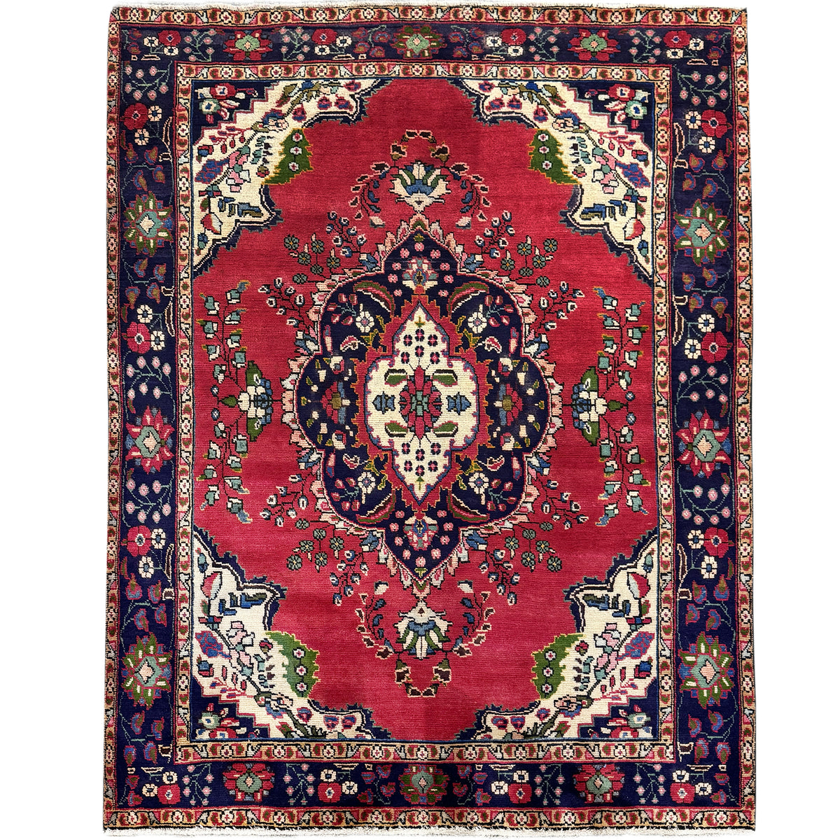 Hand-knotted Wool Viss Vintage Persian Rug 200cm x 290cm