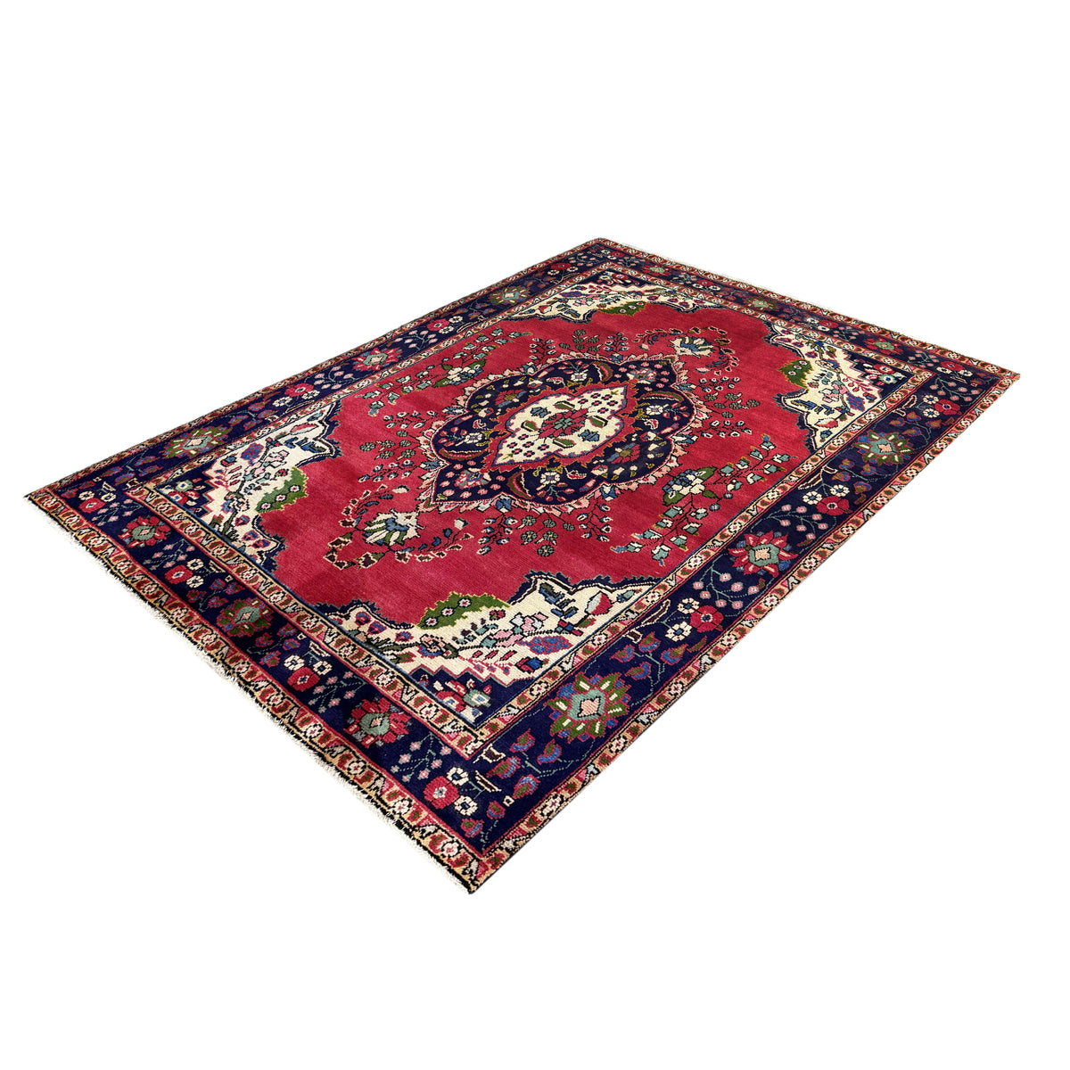 Hand-knotted Wool Viss Vintage Persian Rug 200cm x 290cm