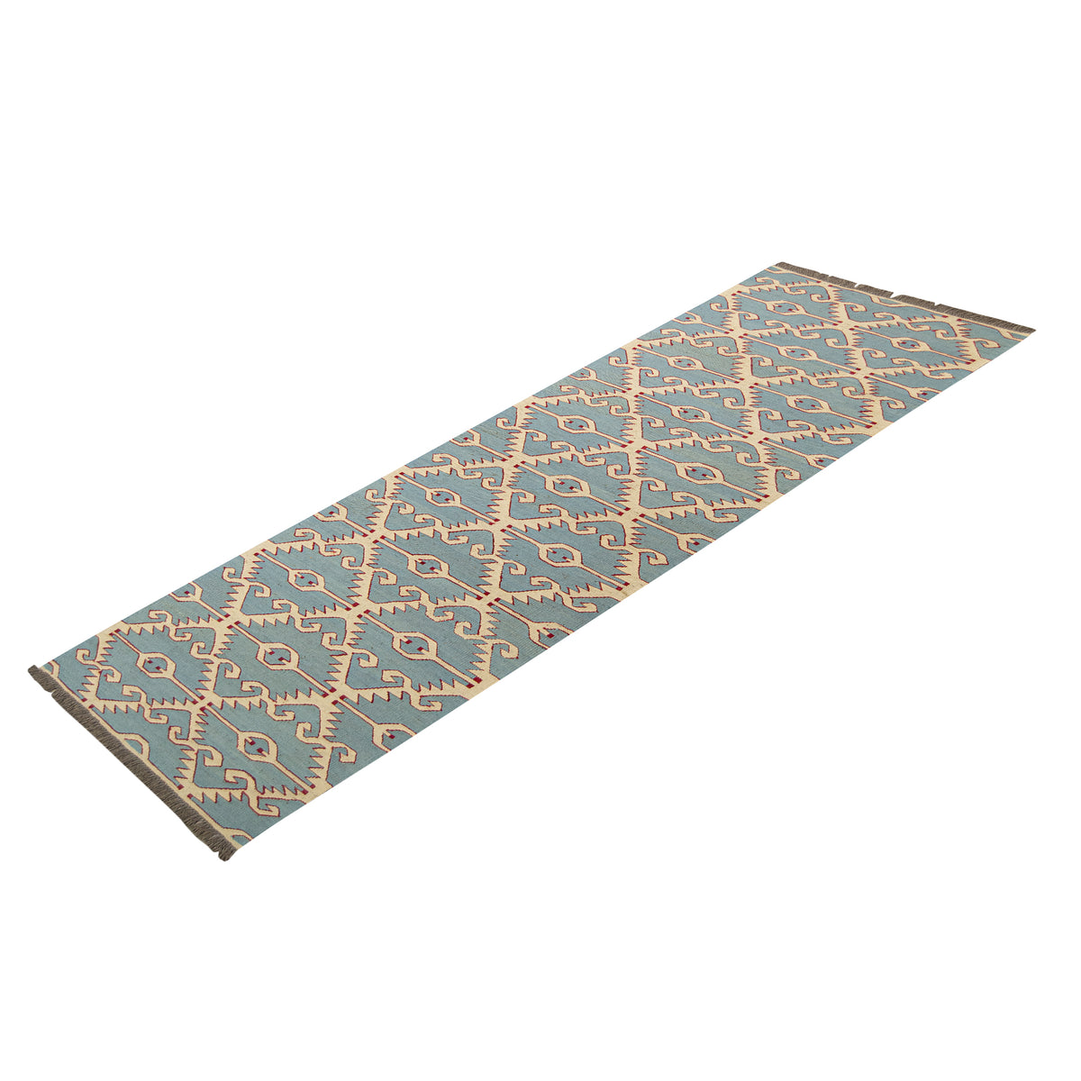 100% Wool Kilim Small Runner 72cm x 238cm