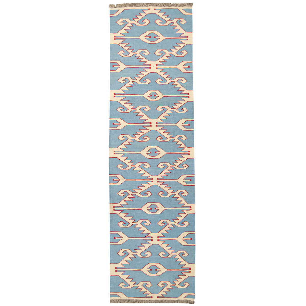 100% Wool Kilim Small Runner 73cm x 236cm
