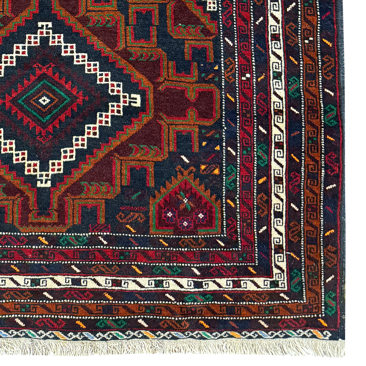 Fine Hand-knotted Baluchi Wool Persian Rug 128cm x 190cm