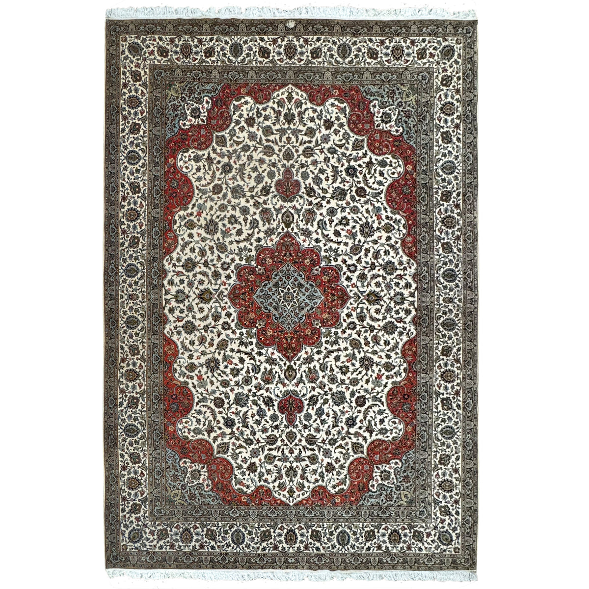 Oversized Handmade Fine Wool Kashan Persian Rug 354cm x 485cm