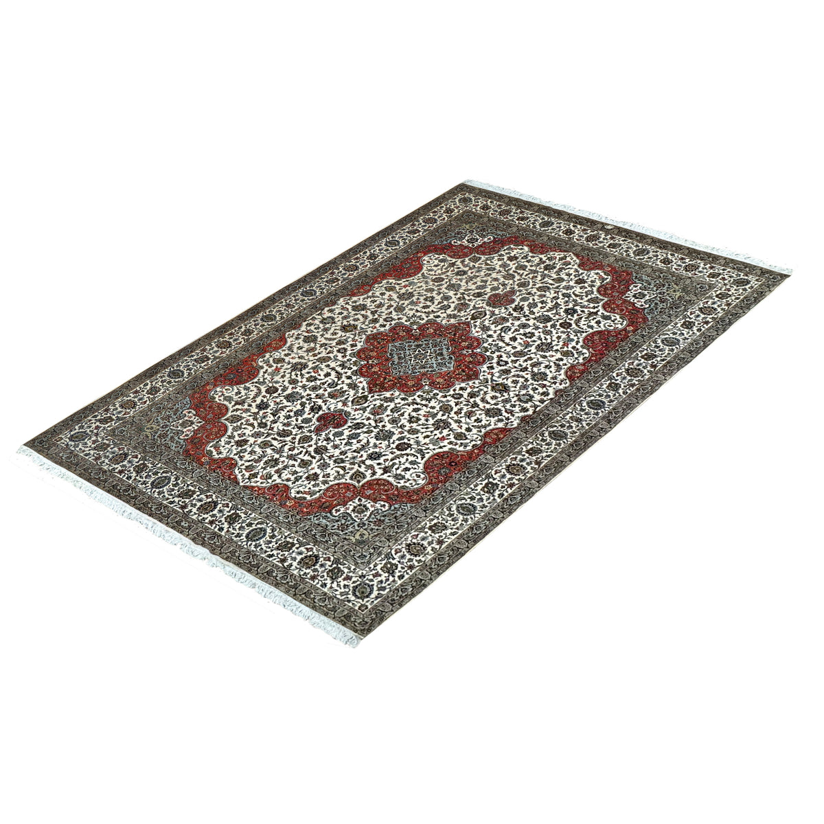 Oversized Handmade Fine Wool Kashan Persian Rug 354cm x 485cm