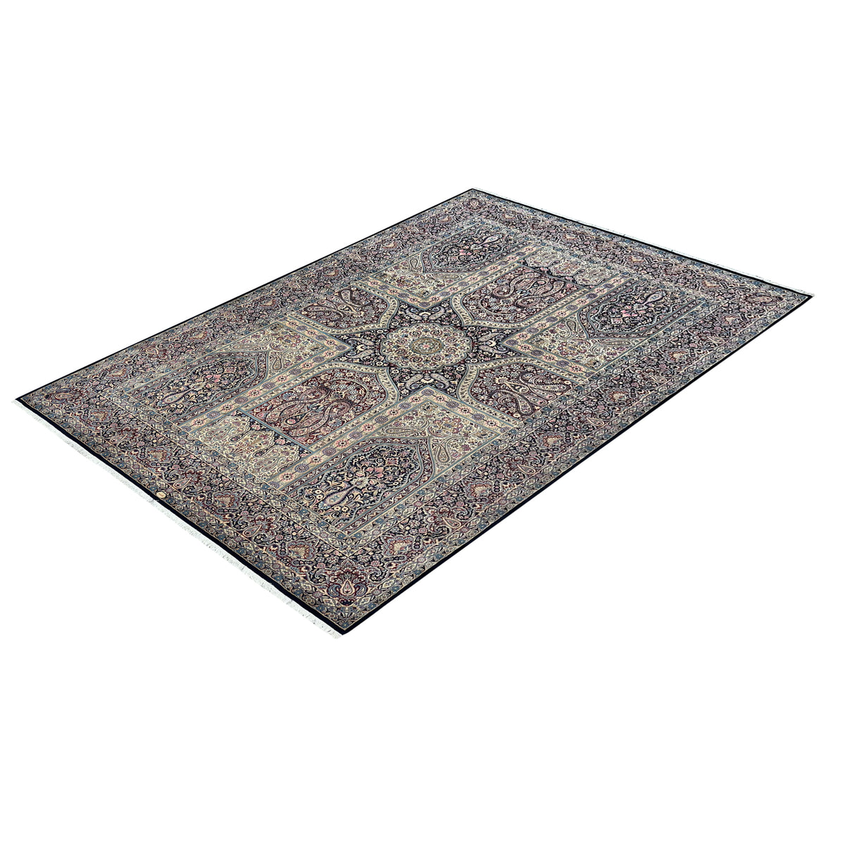 Signed Kerman Persian Rug – Hand-Knotted Wool by Master Weaver 255cm x 350cm