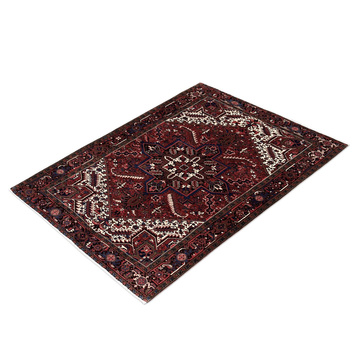 Fine Hand-knotted Wool Heriz Persian Rug  268cm x 343cm