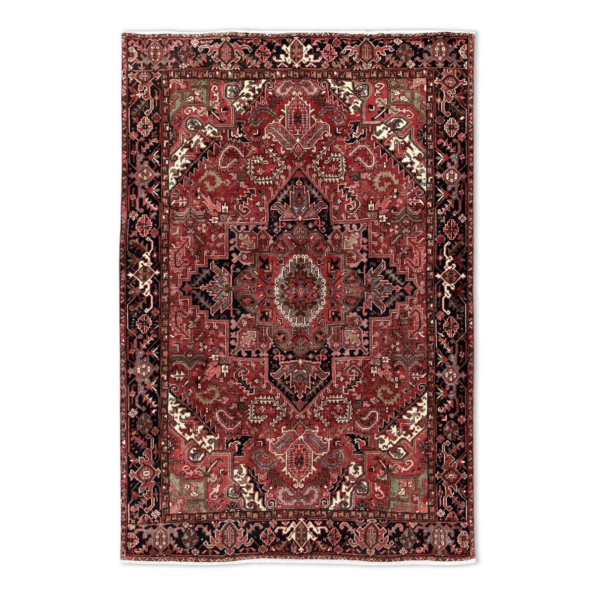 Fine Hand-knotted Traditional Heriz Persian Rug 234cm x 349cm