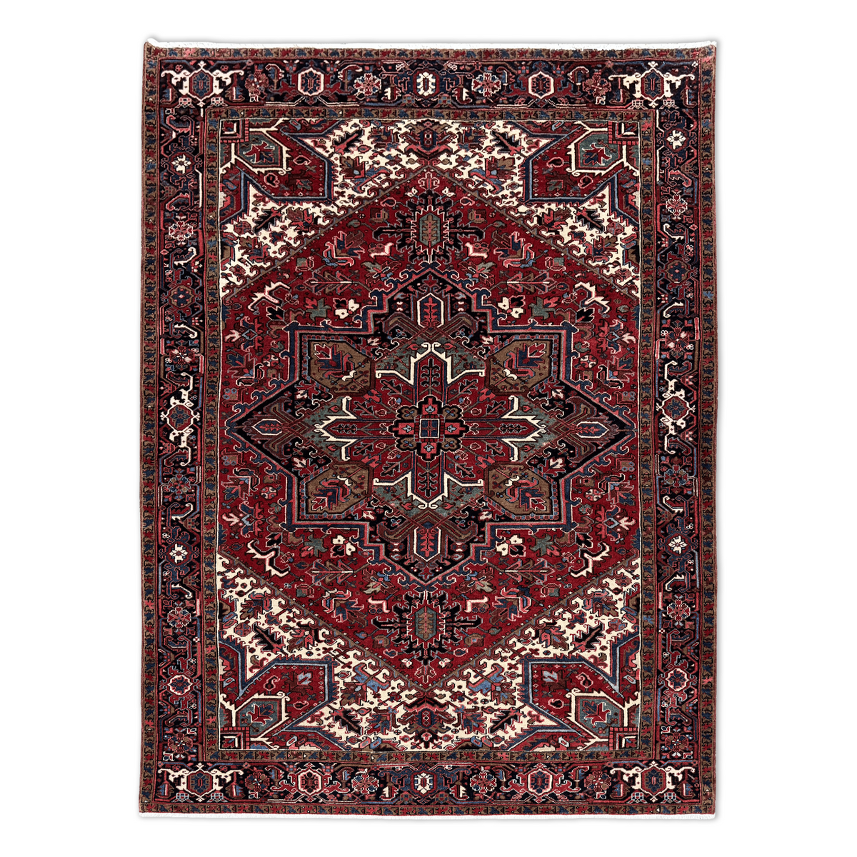 Fine Hand-knotted Traditional Heriz Persian Rug265cm x 346cm