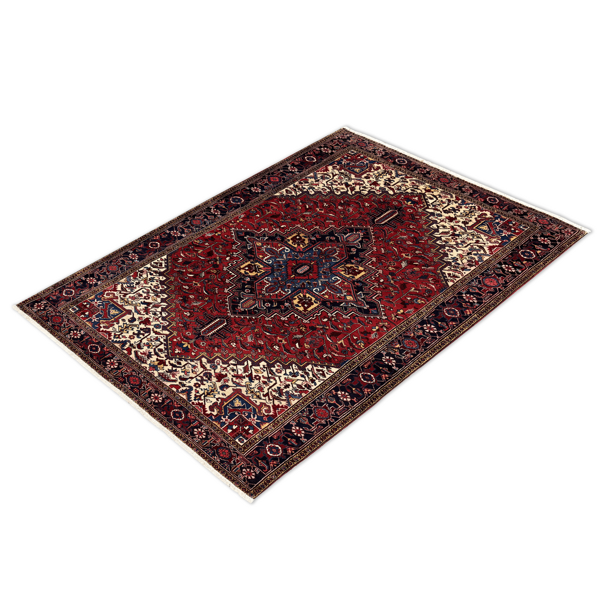 Fine Hand-knotted Wool Gravan Heriz Persian Rug 219cm x 348cm