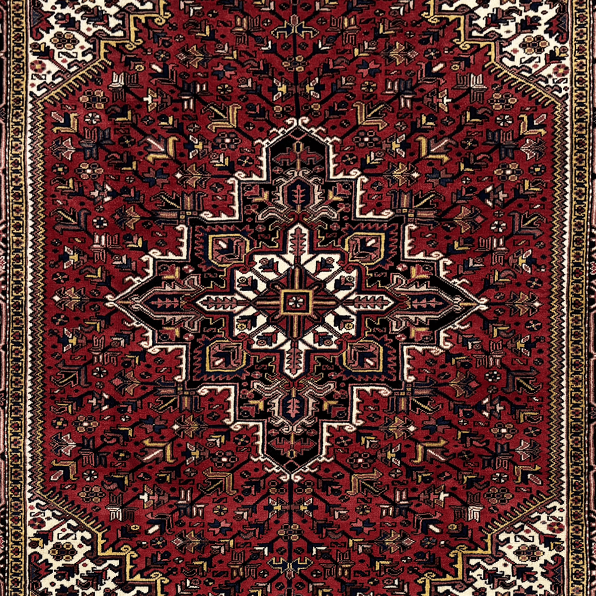 Fine Hand-knotted Wool Persian Heriz 227cm x 323cm