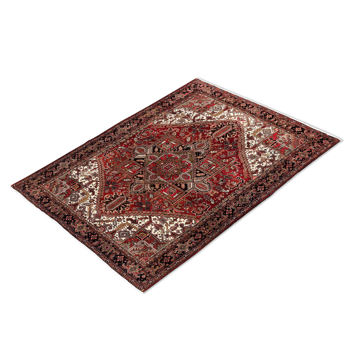 Fine Hand-knotted Wool Heriz Persian Rug  260cm x 339cm