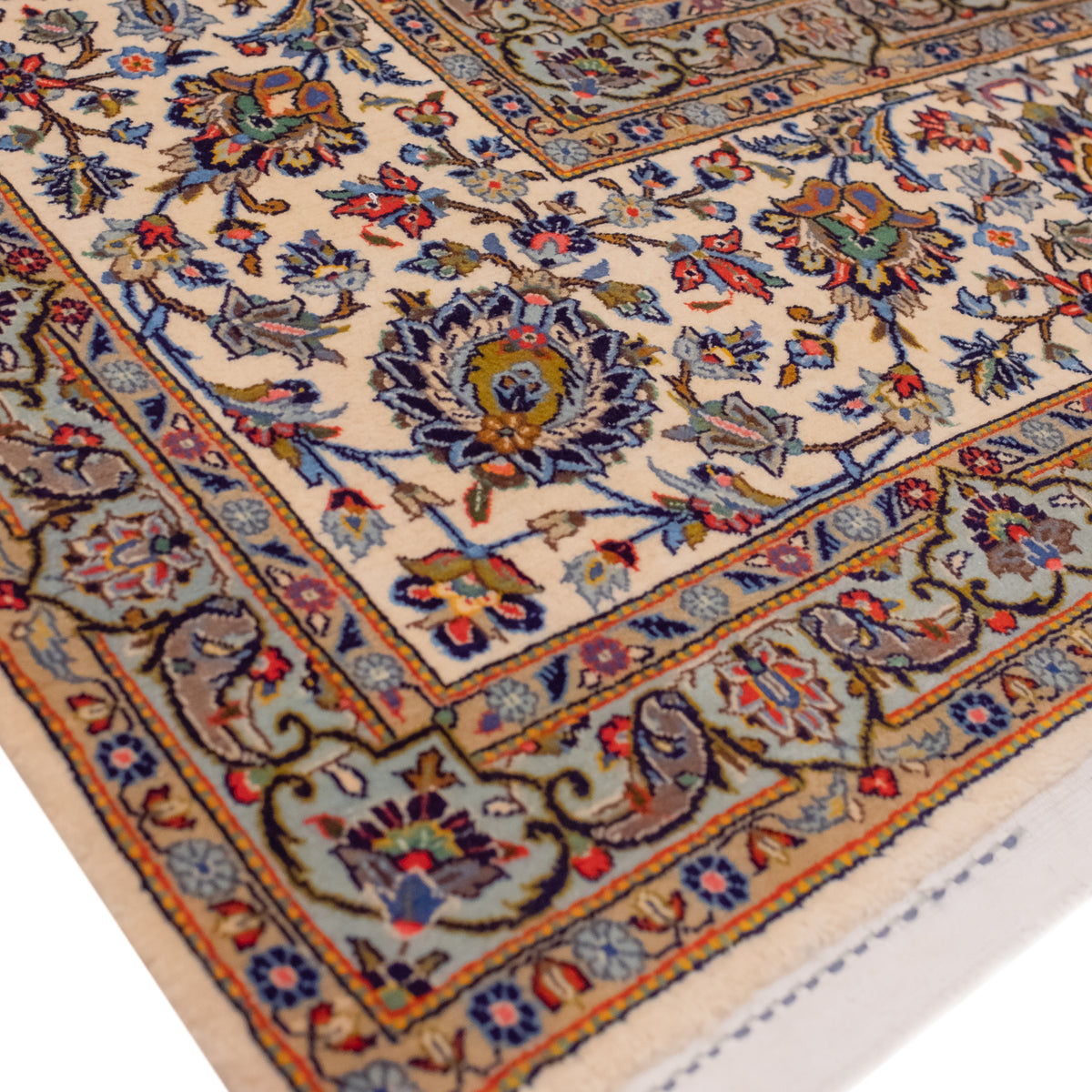 Oversized Handmade Fine Wool Kashan Persian Rug 354cm x 485cm