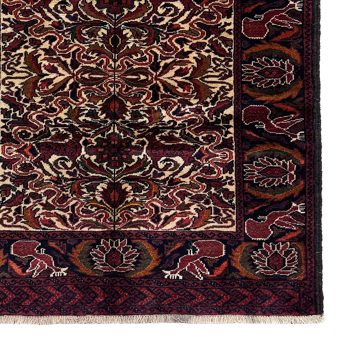 Fine Handmade Wool Baluchi Persian Small Rug 88cm x 128cm