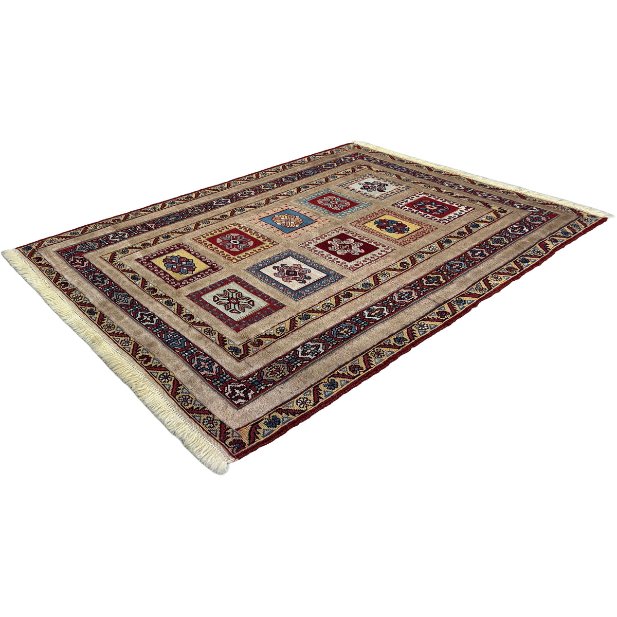 Fine Hand-knotted Wool Sirjan Persian Small Rug 87cm x 124cm