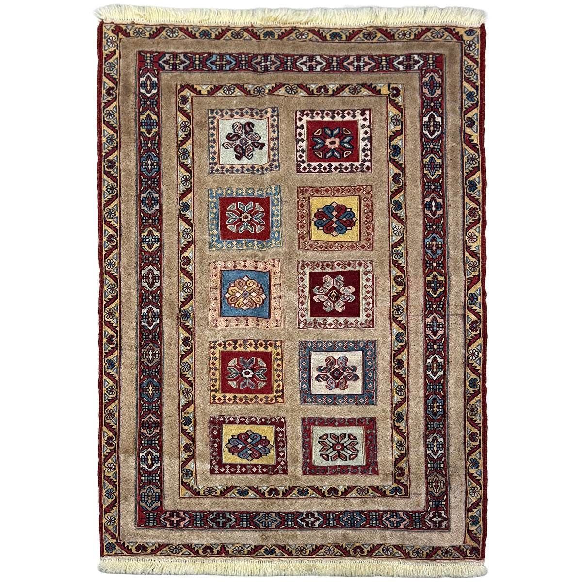 Fine Hand-knotted Wool Sirjan Persian Small Rug 87cm x 124cm